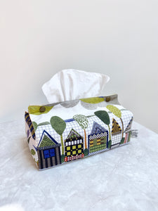 Tissue box cover - Houses