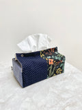 Tissue box cover - mixed dark blue