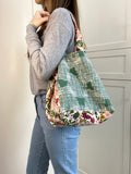 Two toned tote bag