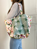 Two toned tote bag