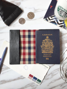 Leather passport sleeve - PS06