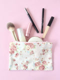 Zipper pouch / makeup bag (Button cube insert)